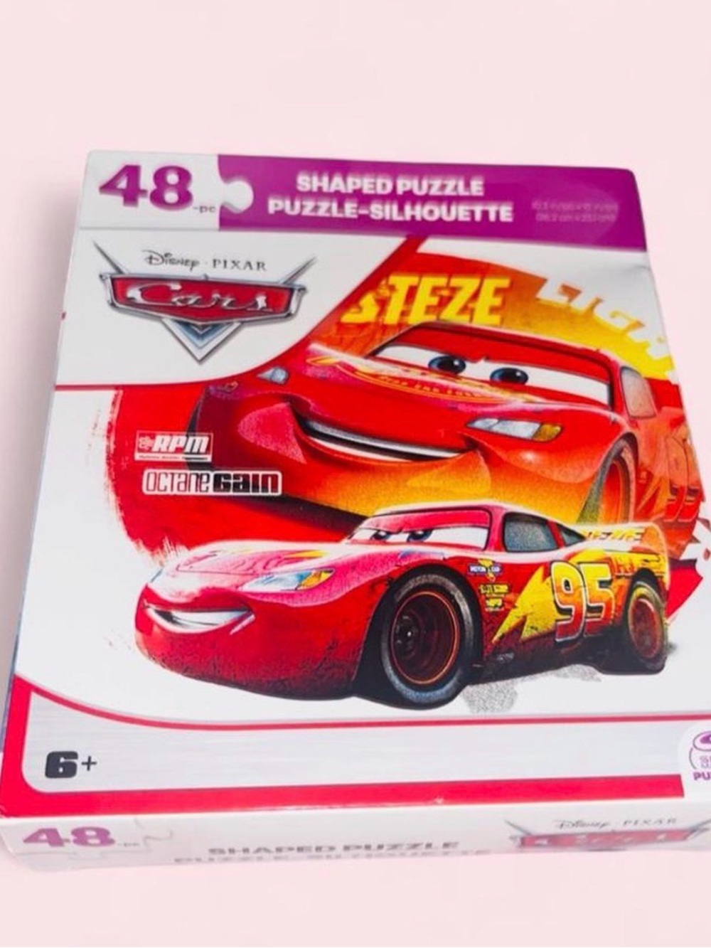 Cars Lightning McQueen 48-Piece Shaped Puzzle - Red